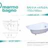 Ванна из литьевого мрамора Marmo Bagno Альба MB-BL 170х110 R (арт. MB-BL 170х110 R)