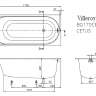 Акриловая ванна Villeroy & Boch Cetus UBQ170CEU2V-01 alpin